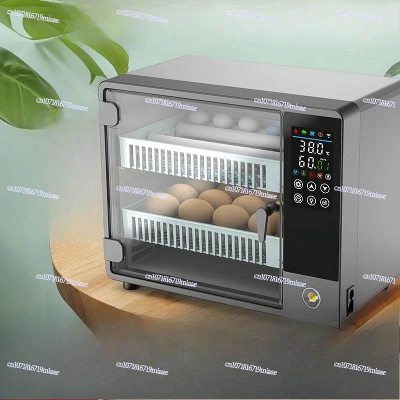 

Small 220V/12V Egg Incubator Dual Power Supply 50 Pieces Fully Automatic Intelligent Humidity Control Automatic Flip