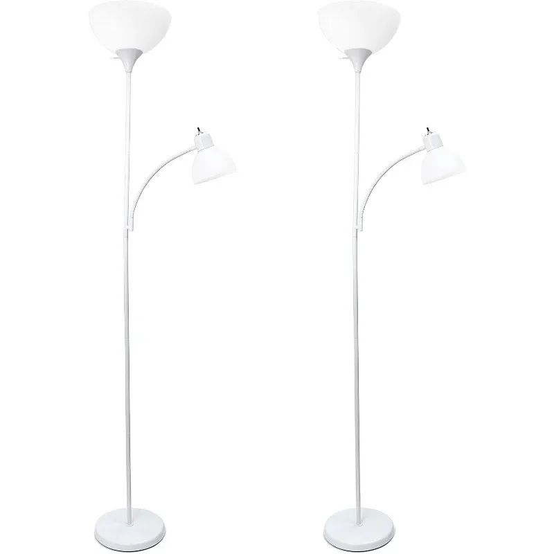 

Floor Lamp with Reading Light 2 Pack, Modern