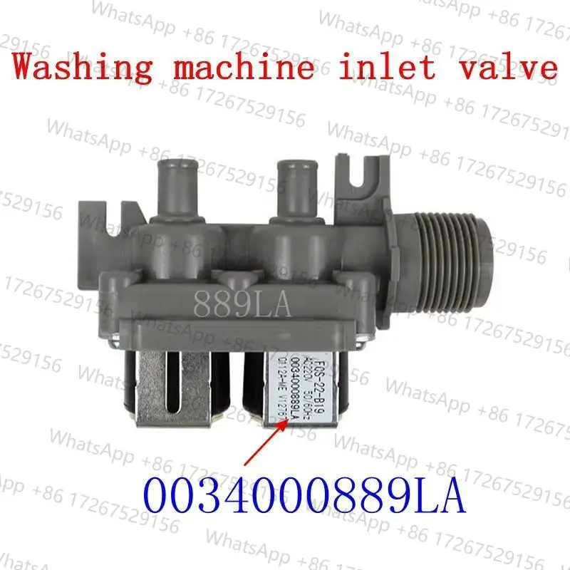 for Haier washing machine inlet  double head solenoid valve 0034000889LA   FCS-22-B19
