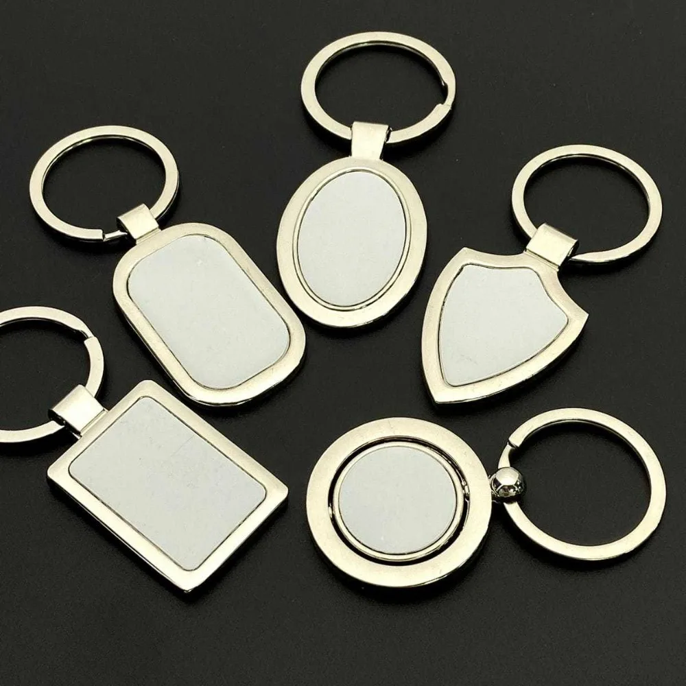 

Metal Fashion Business Single Brand Keychain Pendant Car Anti Loss Keyring Practical Gift Key Chain Ring Carving