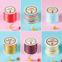 One Roll 0.8mm Nylon Thread Cord Chinese Knot Macrame Cord Bracelet Braided String For DIY Tassels Beading Shamballa String Rope