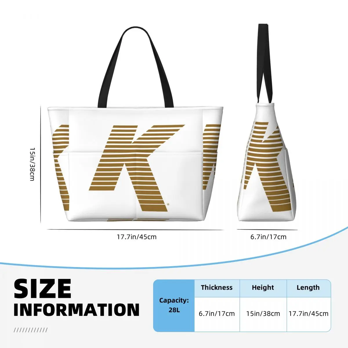Zildjian K Logo Beach Tote Bag Sport Gym Yoga Duffle Large Tote Bag Women Travel Bag Fitness bag