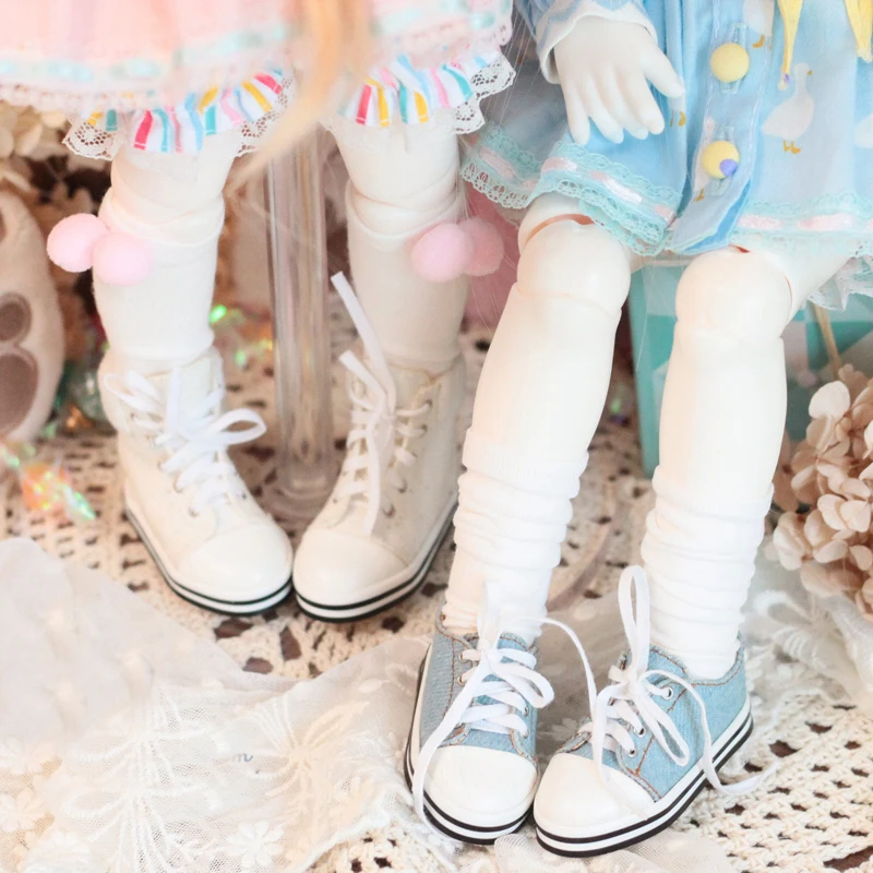 D04-A160 children handmade toy 1/3 1/4 1/6 MSD MDD Doll BJD/SD GSC doll Accessories daily sports canvas sneakers 1pair