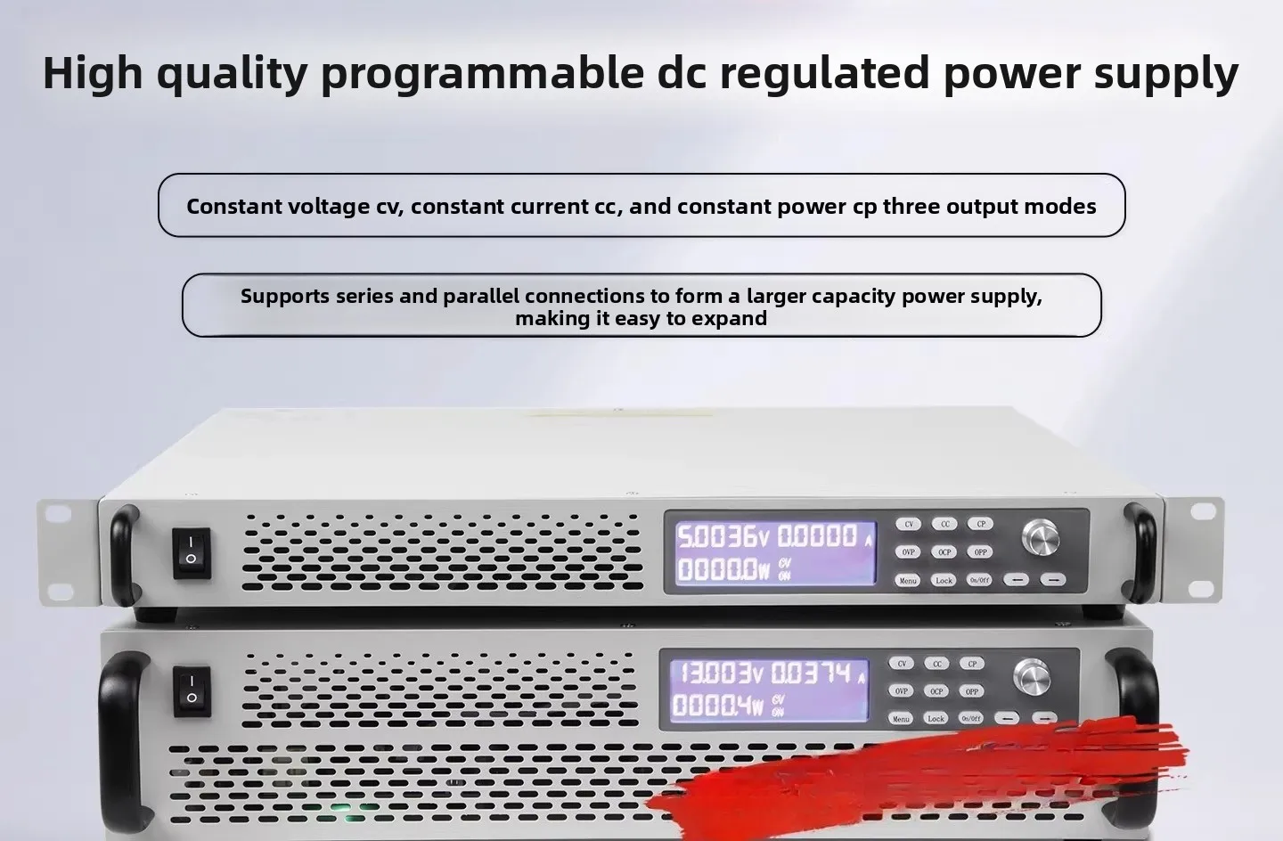 

High Power DC Power Supply High Voltage High Current Programmable Constant Voltage Current 30V 60V 100V 200V
