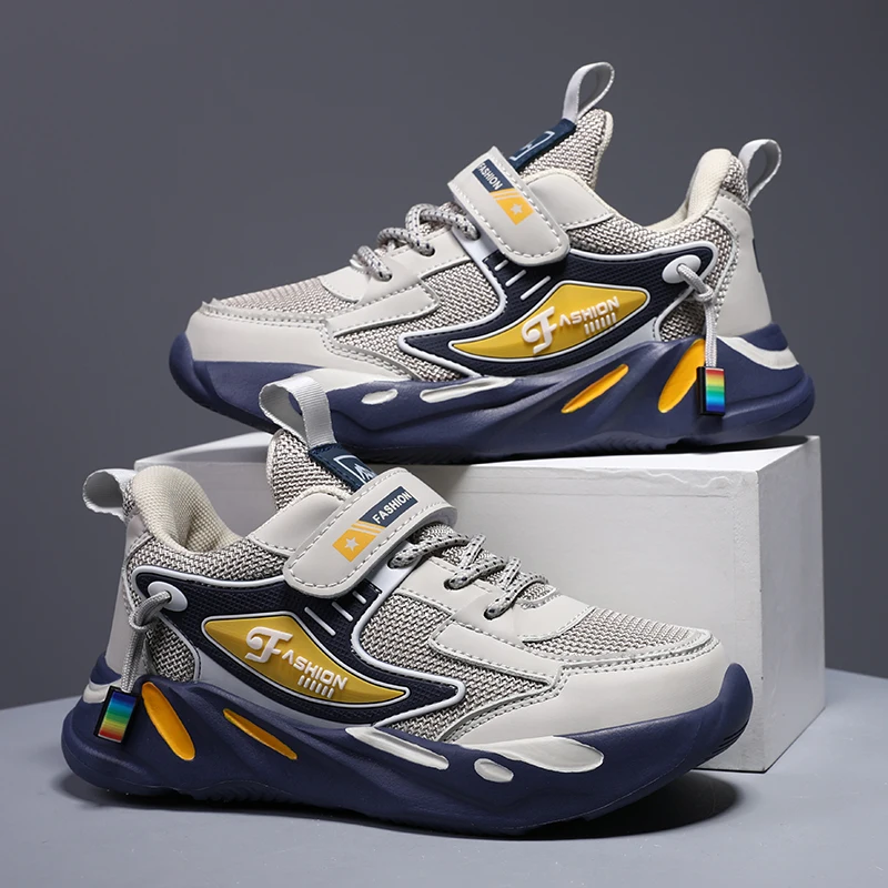Zapatillas deportivas de piel transpirable para niños - imagen 2