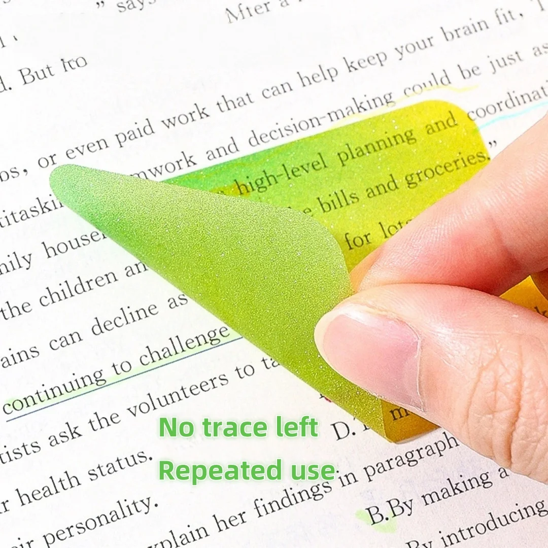 Transparent Pearl Pull-Out Sticky Notes Drawer-Style Re-Stickable Sticky Notepad For Key Point Marking Note Memo Pad Stationery