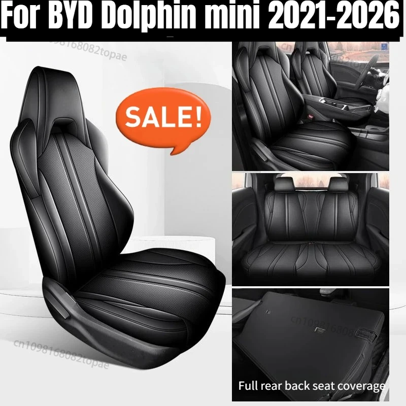 Custom Full Set Luxury Car Seat Covers For BYD Dolphin Mini Surf Atto 1 2026 Auto Leather Interior Accessories Styling