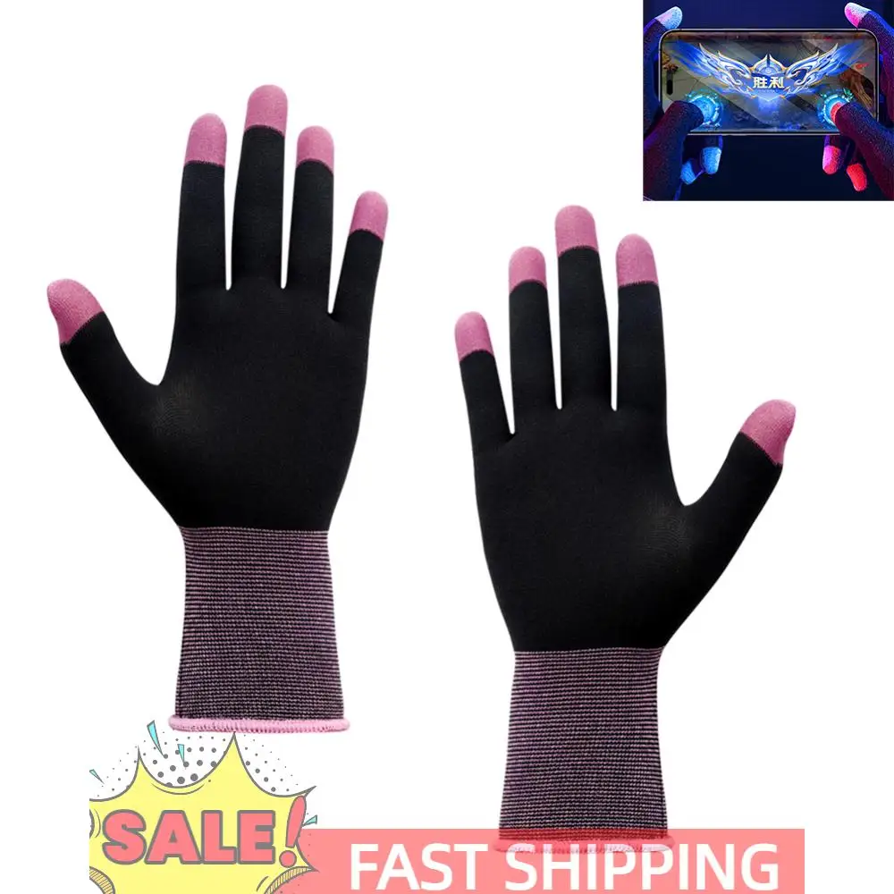 1 paio di guanti a cinque dita, maniche da gioco altamente sensibili, traspiranti, per tenere al caldo per i guanti da gioco PUBG E-Sports Sara