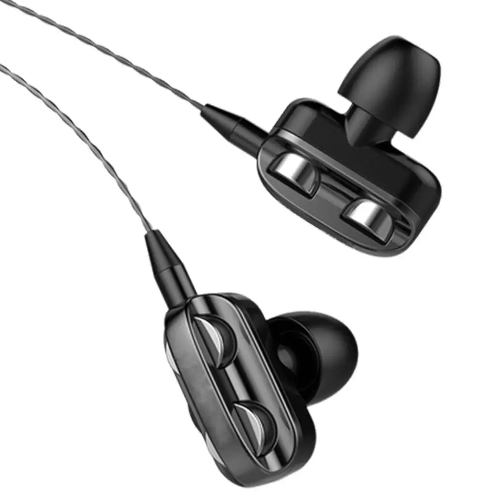 Quad-core Double Action Loop In-ear Wire Control Earphone Type-c For IPhone Apple Android For OPPO Vivo