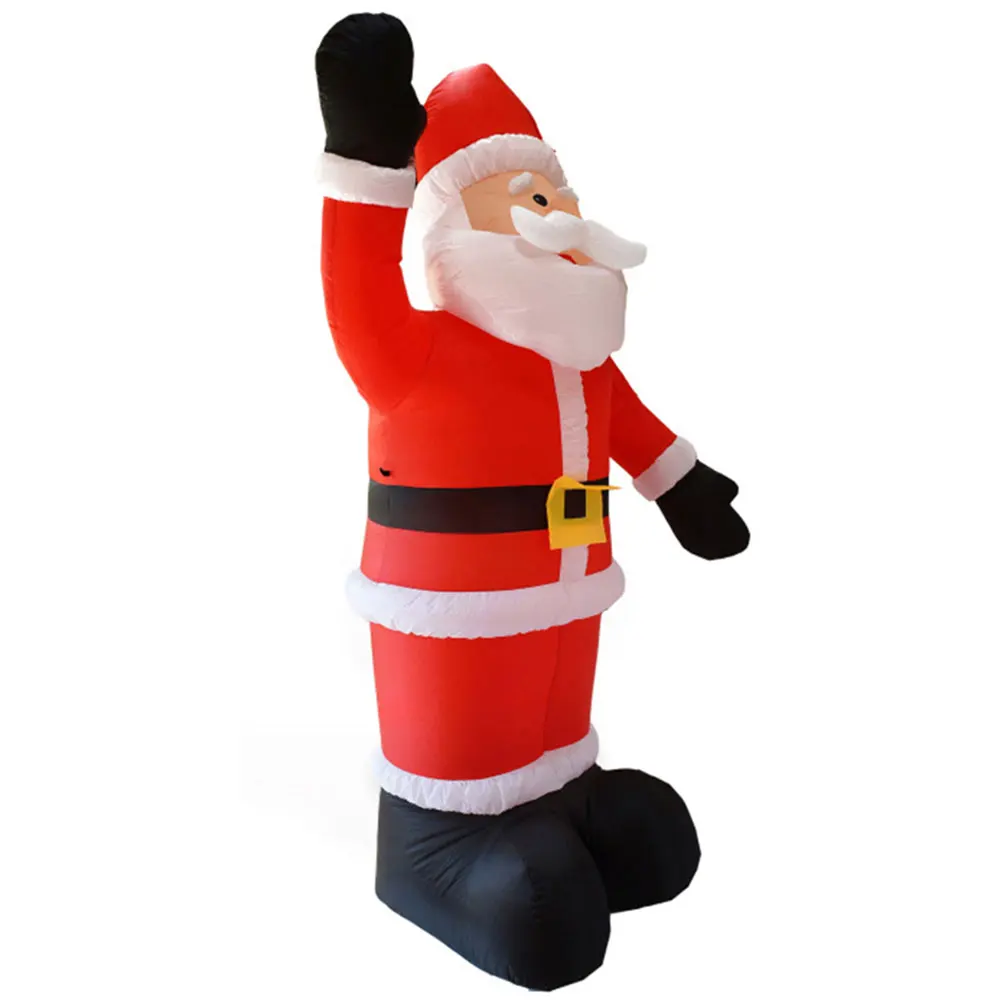 

Inflatable Illuminated Santa Claus Ornament 2.4M Cartoon Giant Santa Claus with LED Light for Xmas Garden Party Decor