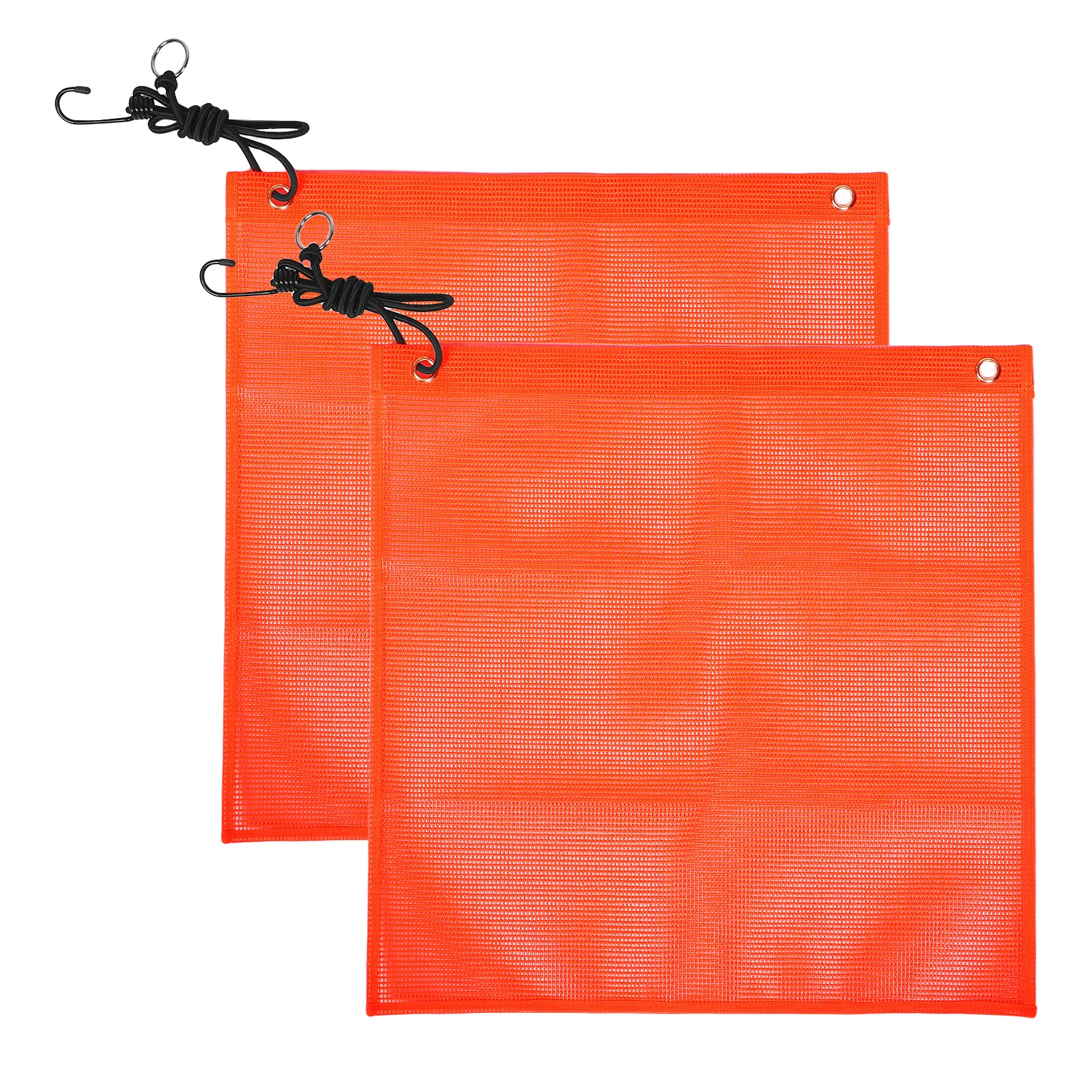 2 Pcs Banners Landmark Flag Signal Emergency Bike Classroom Bicycle Pvc Accessories for Flags Golf Cart