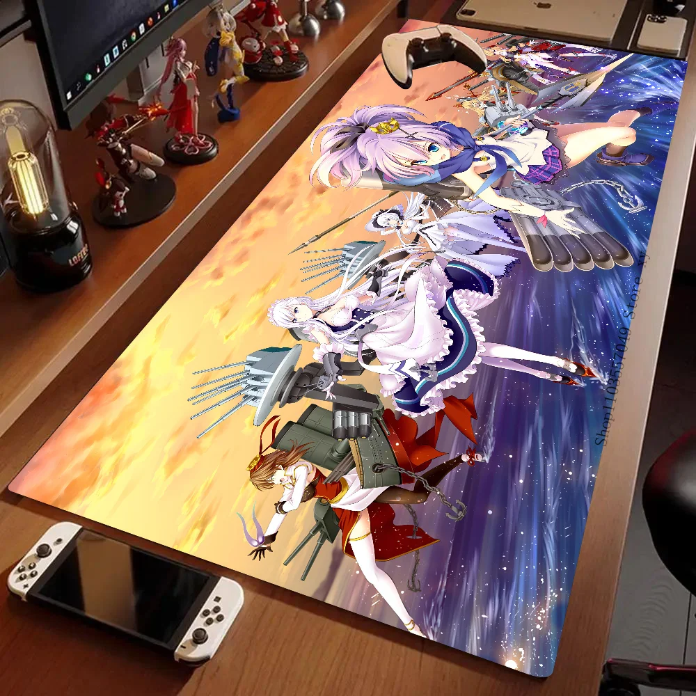 Game Azur Lane Mousepad Large Gaming Mouse Pad LockEdge Thickened Computer Keyboard Table Desk Mat