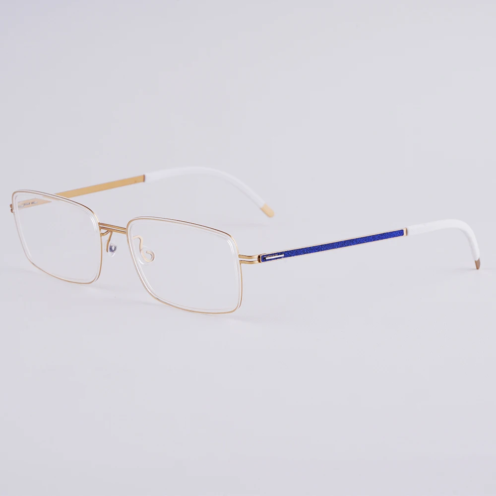 

Ultralight Titanium Irregular Square Glasses Frame Denmark Screwless Men Women Designer Eyeglasses Thin Rim Eyewears Spectacles