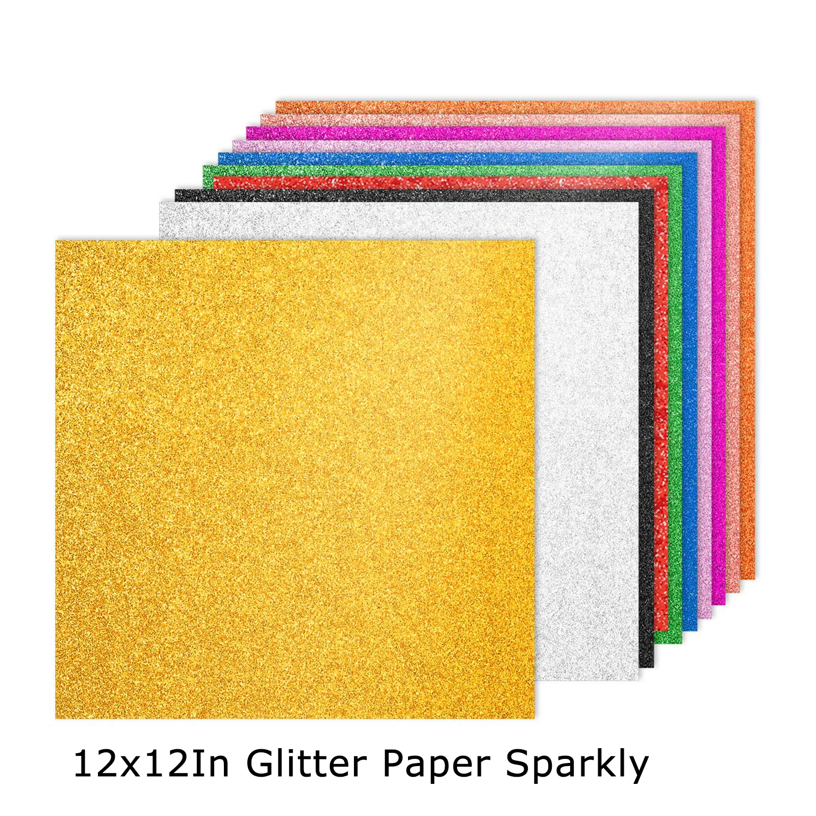 40 ورقة ملونة بريق البطاقات 12 بوصة الزخرفية بريق ورقة بطاقة الأسهم لامعة سجل القصاصات 250gsm سباركلي ورقة كبيرة لامع #2