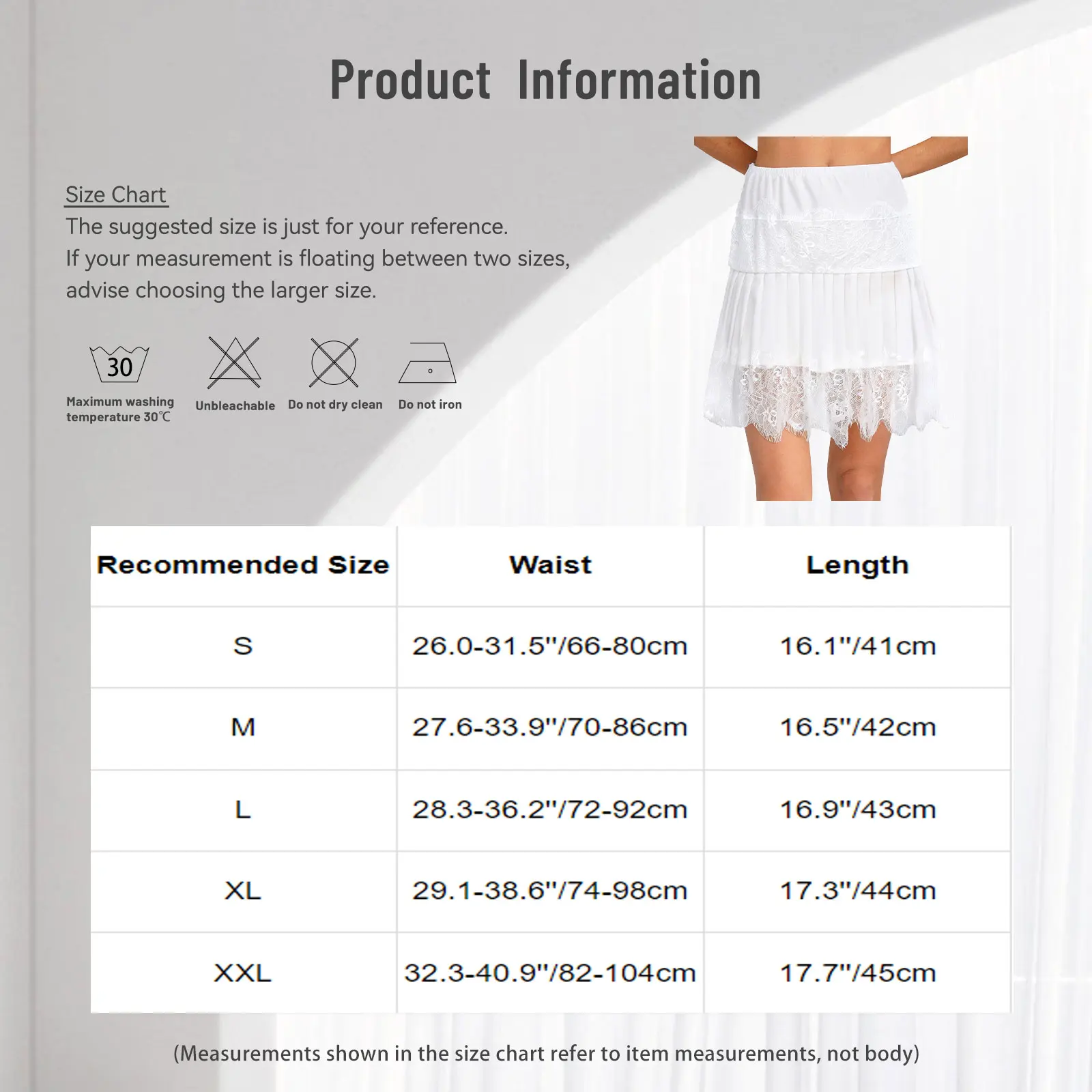 Sottogonna da donna con mezza volant estensibile Gonna versatile Gonna vintage a pieghe con ricamo in pizzo ciglia per appuntamento notturno San Valentino
