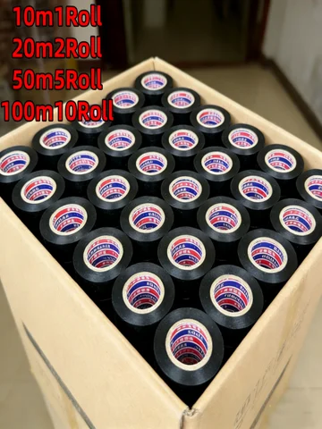 high-temperature resistant black rubber electrical tape-durable and soft insulating adhesive, used for industrial, household