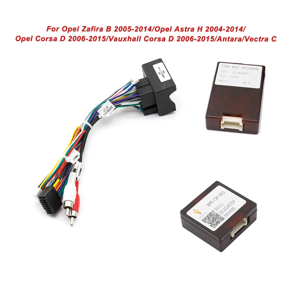 Cablaggio di alimentazione presa connettore cavo autoradio con decodificatore CAN Bus per Toyota Highilander Camry C-HR Yaris RAV4 Corolla  34