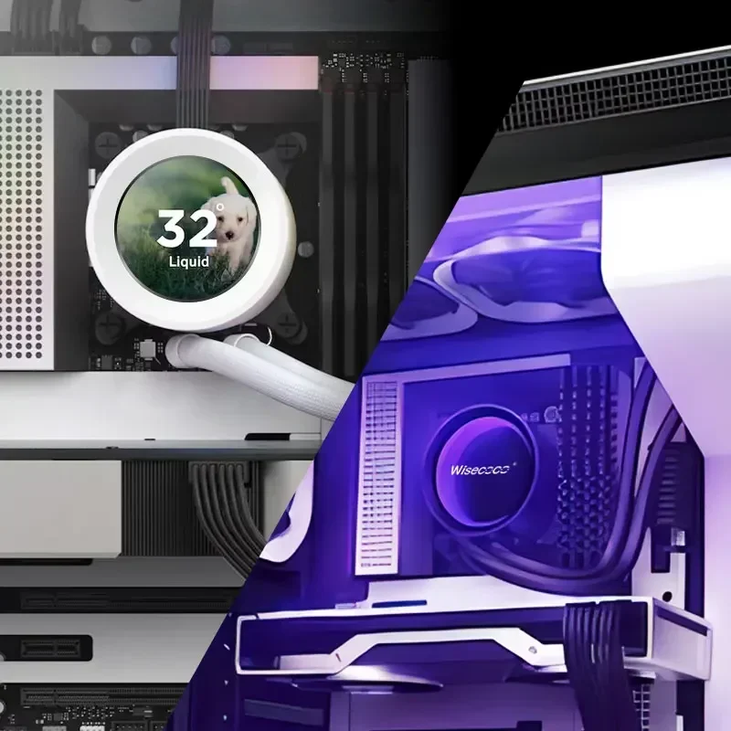 شاشة مراقبة تبريد المياه الديناميكية IPS USB مستديرة 2.1 بوصة لتقوم بها بنفسك Aida64 PC حافظة شاشة LCD ثانوية لوحدة المعالجة المركزية 120/240/360 وحدة معالجة الرسومات RAM SSD AIO