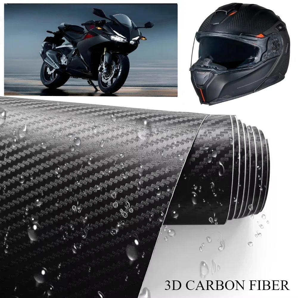 30x127cm Motorcycle 3D Carbon Fiber Vinyl Car Wrap Sheet Roll Film Stickers Decal Styling Auto Motorbike Motorcycle Accessories