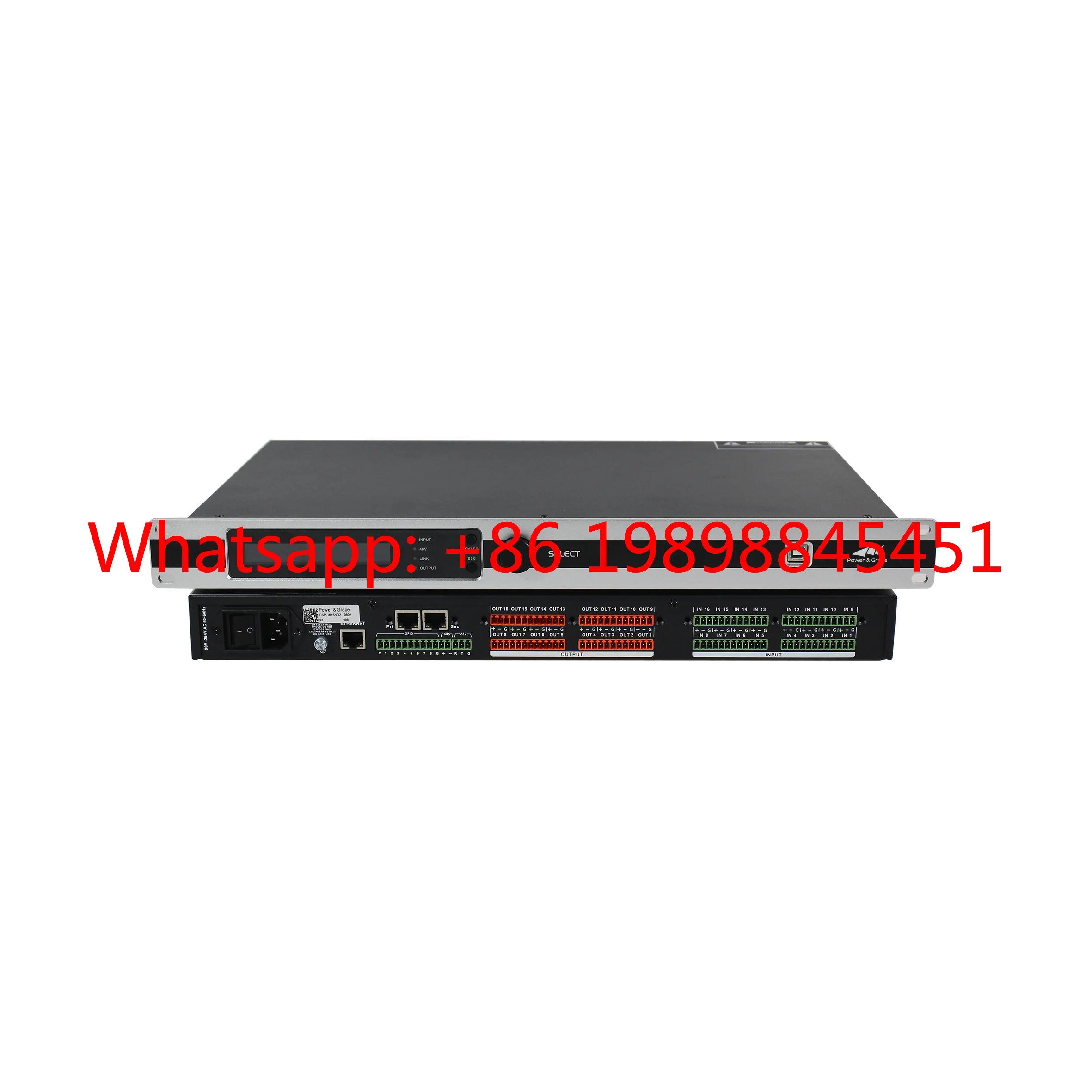 AEC ANC AUTOMIX RS 232 and  Control with Dante Ultimo 4 Channel 16 in 16 Out  Audio Processor AFC