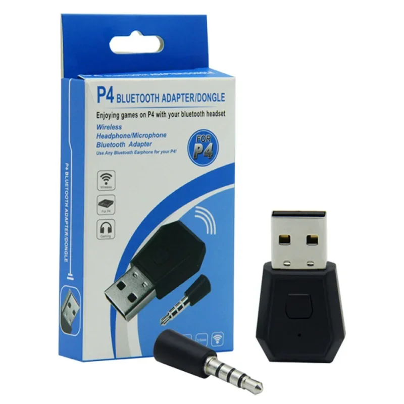 Adaptador USB para PS4 Playstation, transmisor Bluetooth 4,0, receptor de auriculares, Dongle