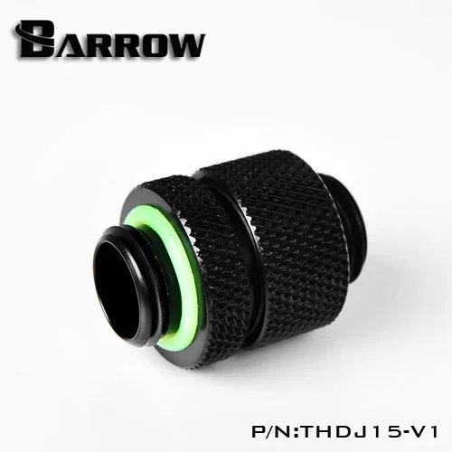 Barrow biały czarny srebrny złoty G1 / 4 "z męskiego na męskie złącza obrotowe/przedłużacze (15-16.5mm) PC układ chłodzenia wodą THDJ15-V1