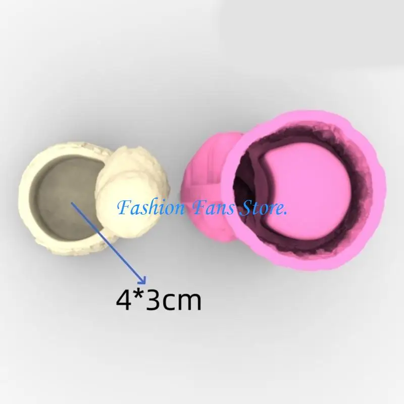 C71D Multifuntional Owl Planter Silicone Moulds Flowerpot Molds Suitable for Handmade Vase Resin and Concrete Craft