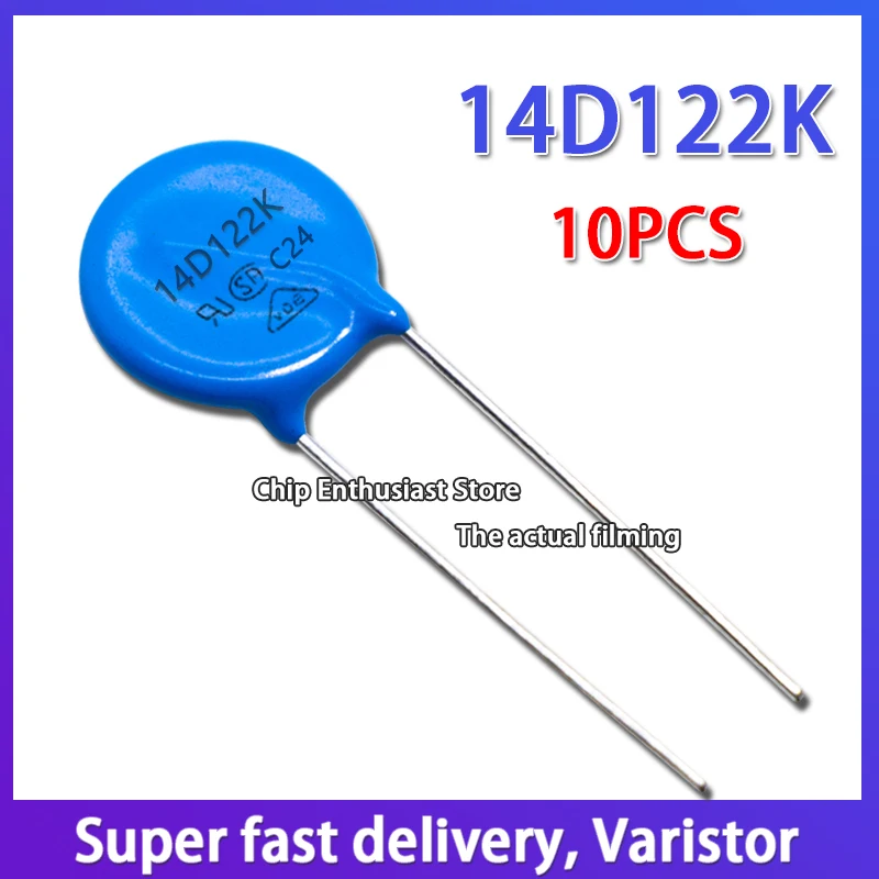 Varistor de 10 piezas 14D152K 152KD14, Varistor en línea, diámetro 14MM DIP-2 1500V