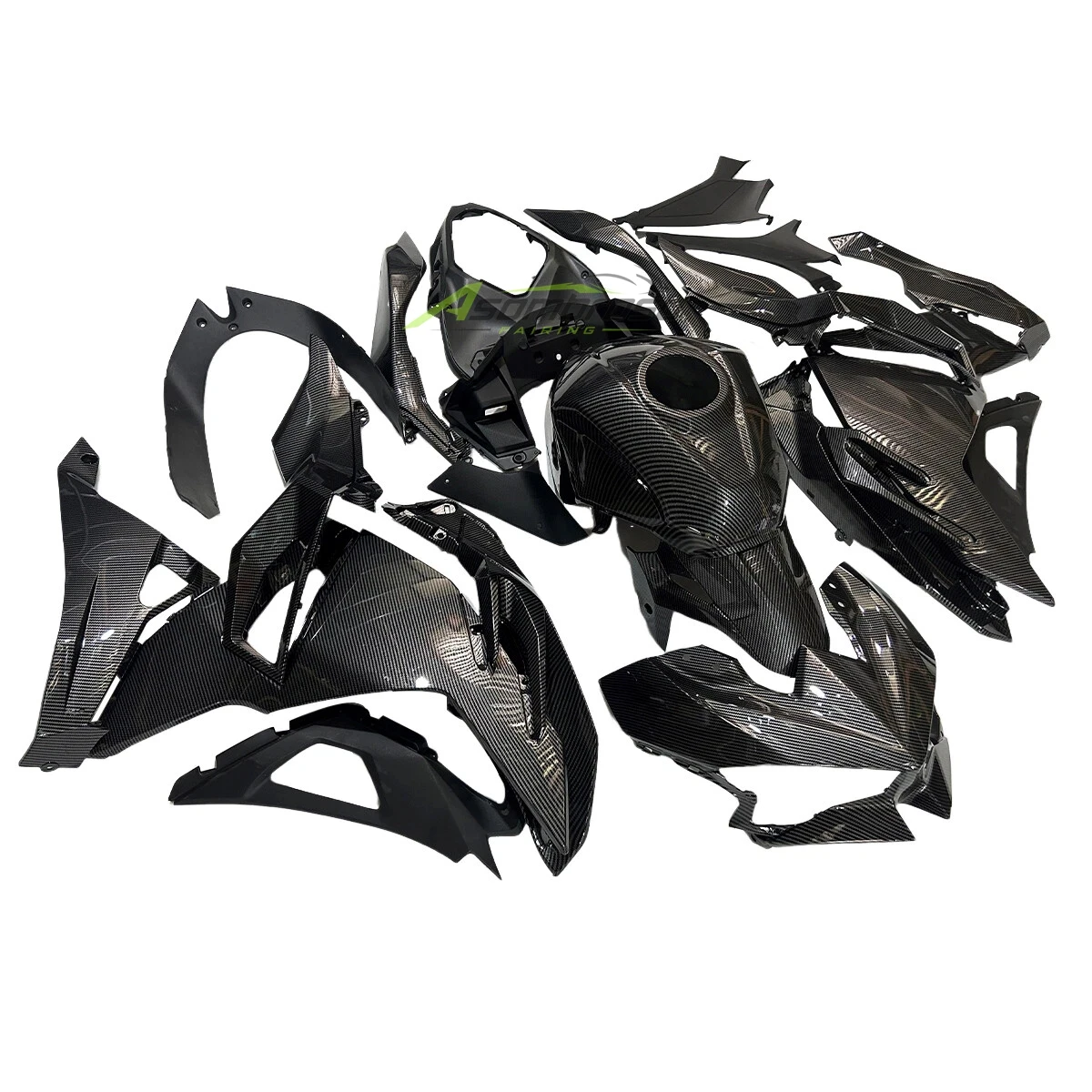 Motorcycle Bodywork Fairing Kit for Ninja500 2024-2026 Carbon Look Fairings Ninja 500 EX500 24 25 26 ABS Plastic Cover Accessory