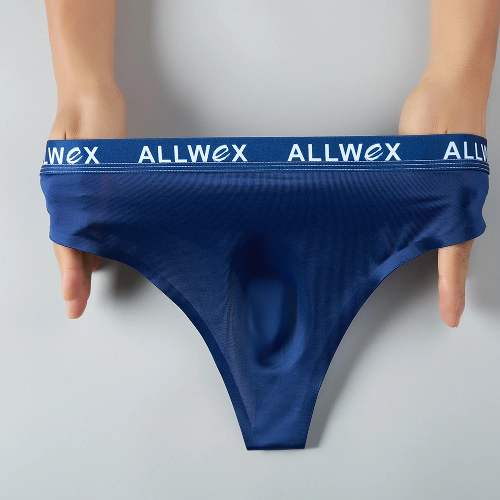

Men Ice Silk Smooth Sexy Underwear For Man Sexy Mens Accessories Bulge Pouch Very Hot Lingerie Seamless Knickers G-string Thongs