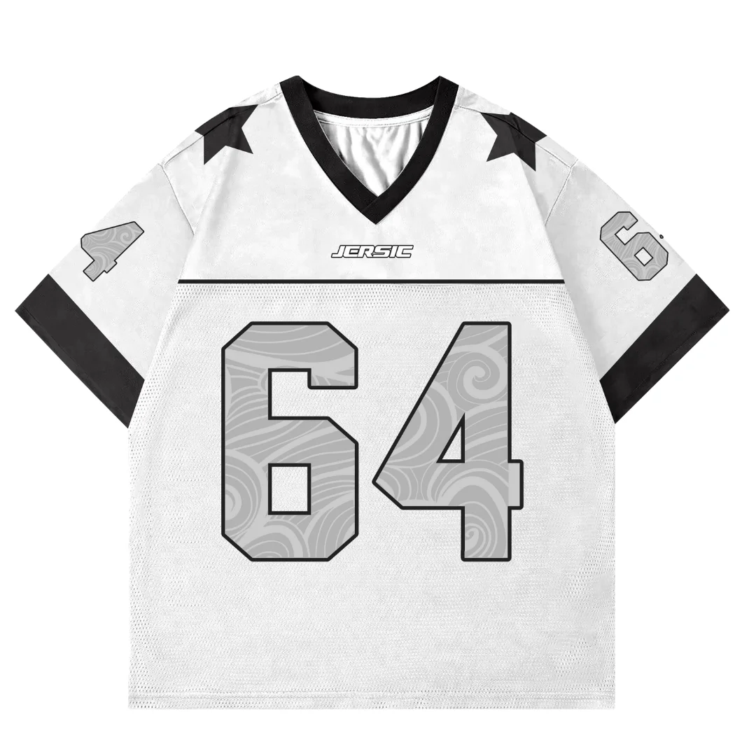 

Ретро Джерси America Star Бейсбол Хоккейные No 64 Мужчины Женщины Футболки с v-образным вырезом Дышащие Быстросохнущие Удобные Стильные Мото больших размеров