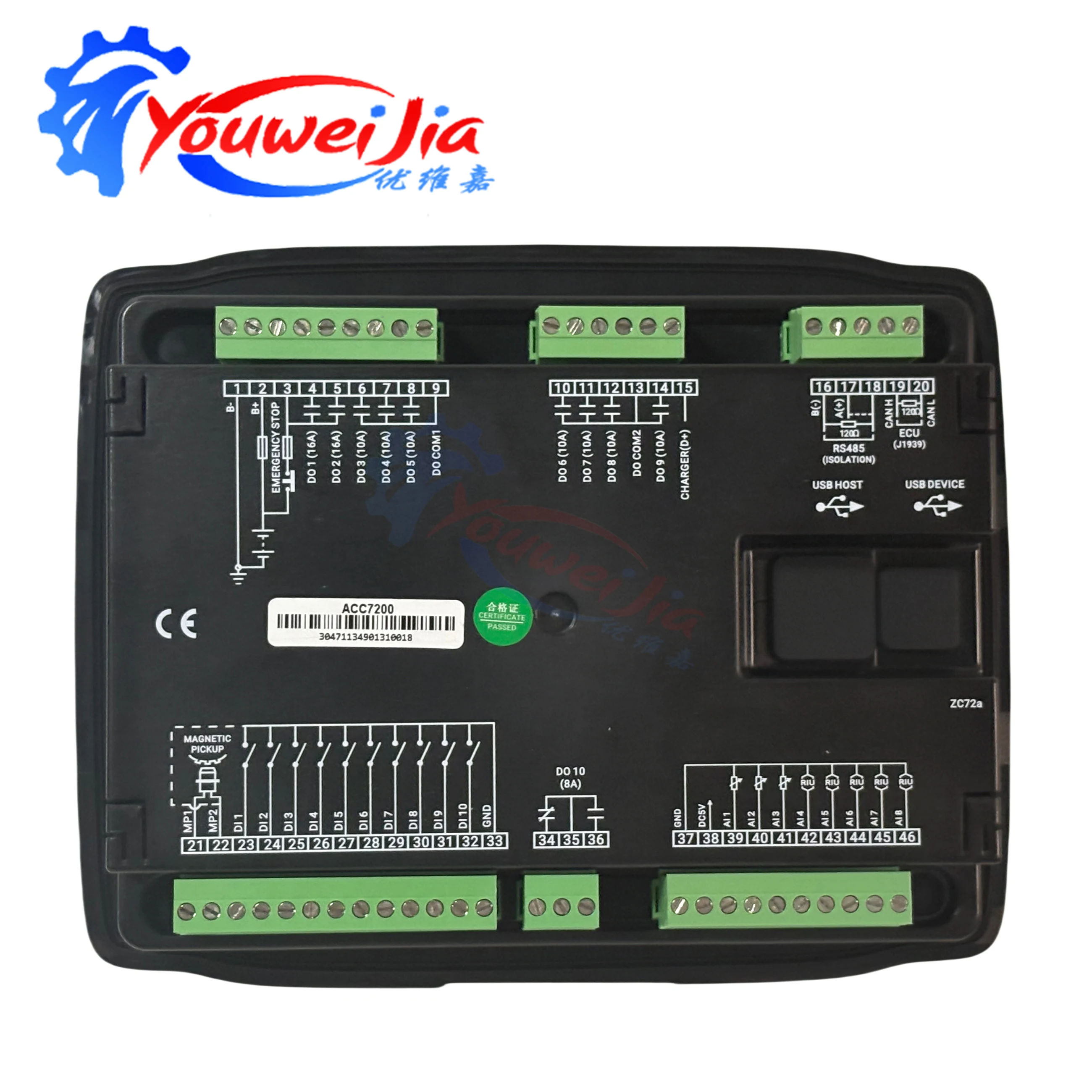 Original ACC7200 diesel air compressor controller, ACC4100 diesel engine electronic fuel injection machine, ACC7100A