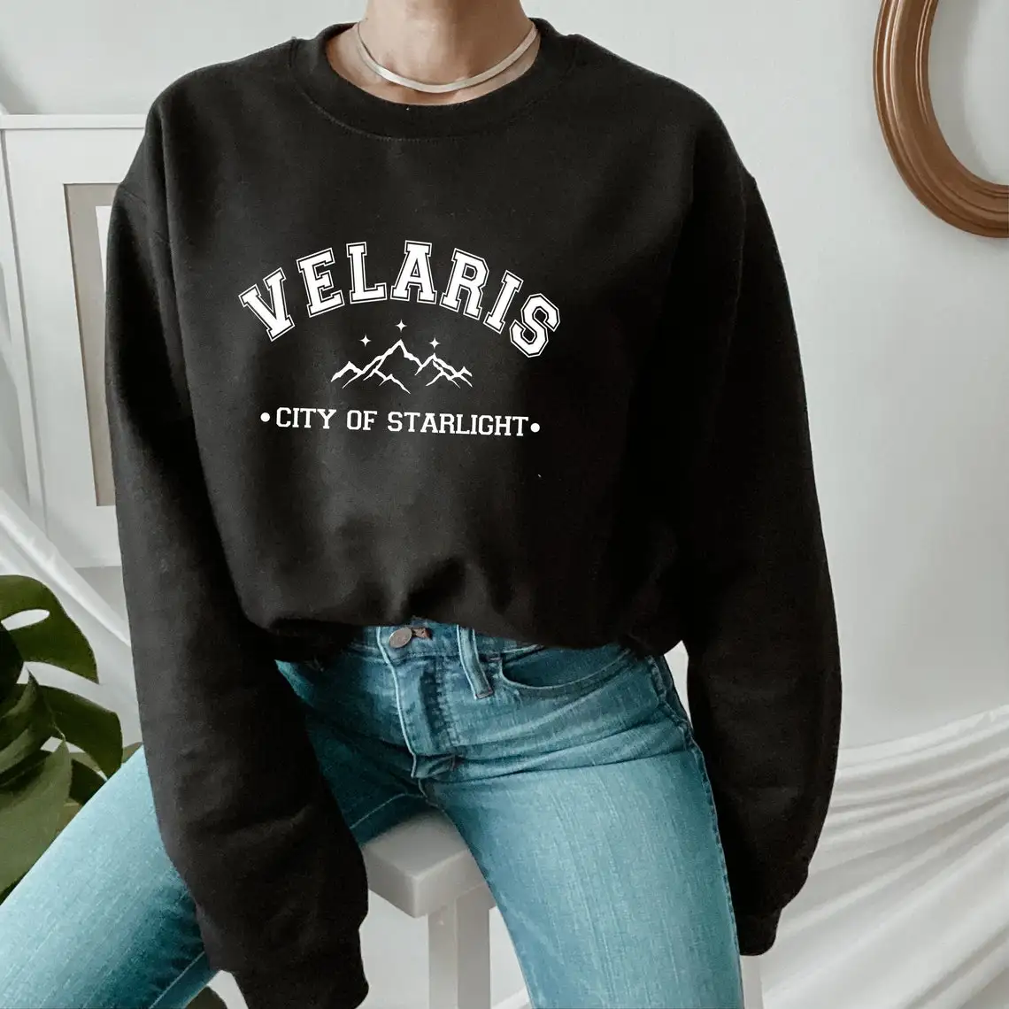 

Women Velaris The City of Starlight Sweatshirt Sarah J Maas ACOTAR SJM Bookish Hoodie Throne of Glass Feyre Rhysand Sweatshirts