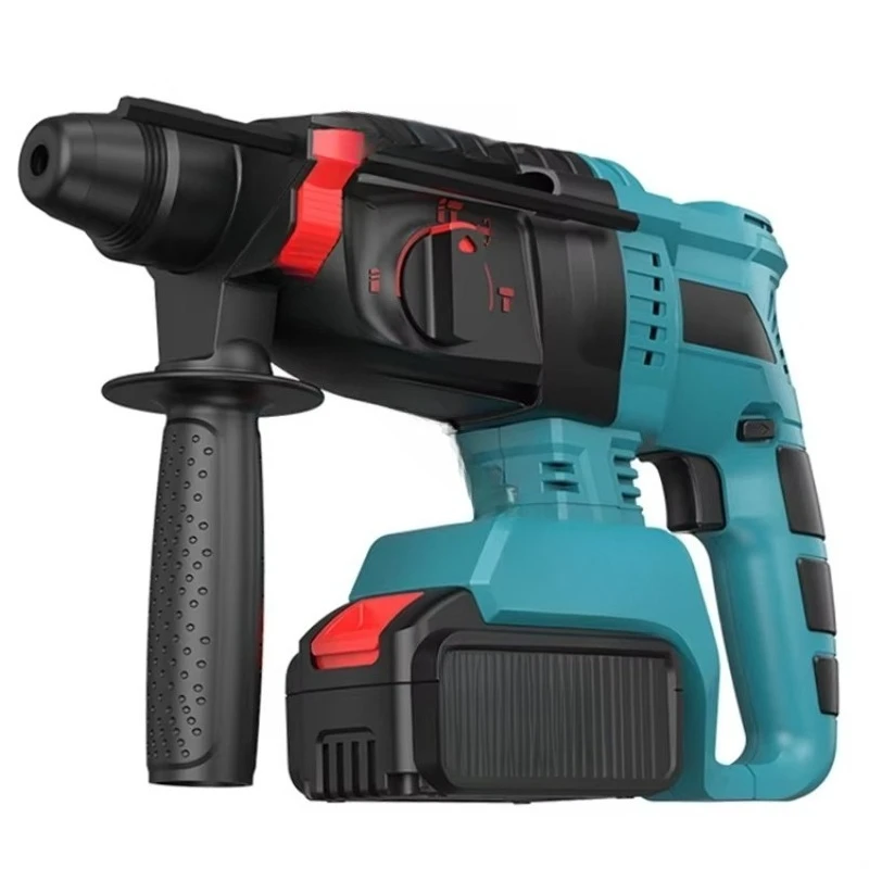 21V 800W 26MM Portable Home Power Tools Light Jack Hammer Cordless Impact Drill Small Lithium Electric Demolition Rotary Hammer