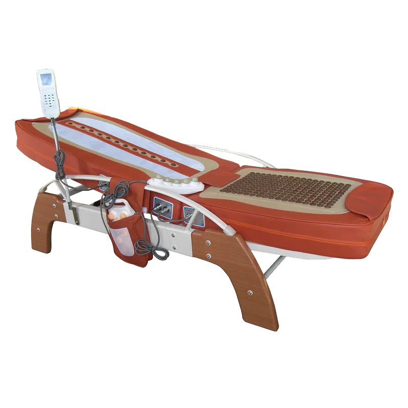 Lit de Massage automatique de thérapie pliante professionnelle, Portable, maître de Jade, pierre électrique thermique, lit de Massage multifonctionnel