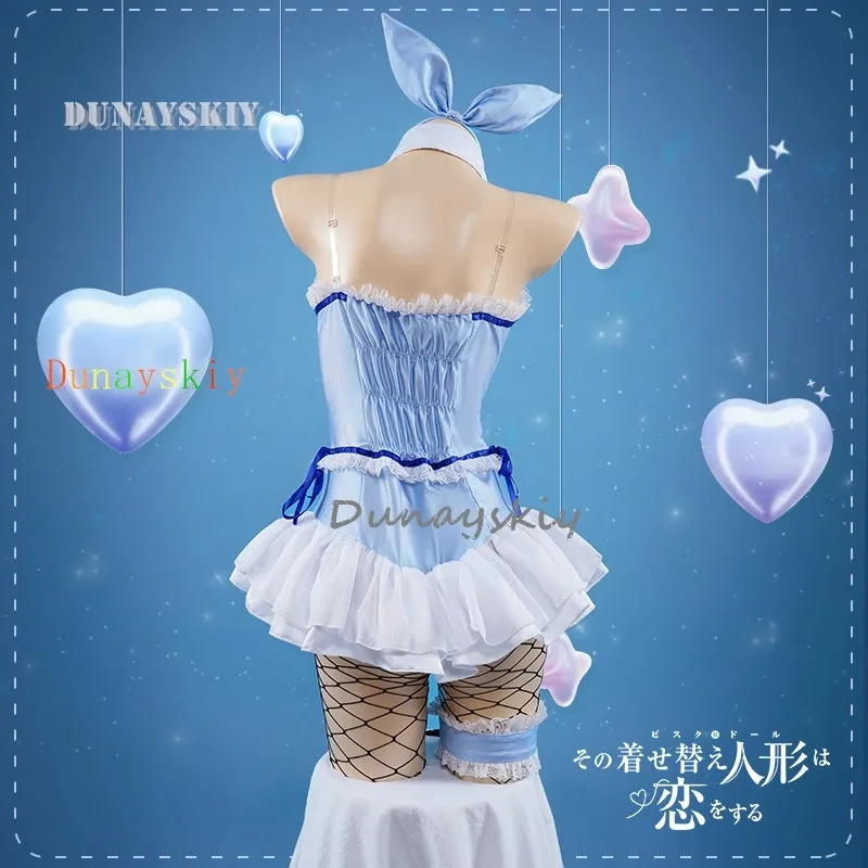 

CyAnime Kitagawa Marin, милый боди с кроликом для девочек, карнавальный костюм на Хэллоуин, Пасха, наряд для ролевых игр, женская одежда