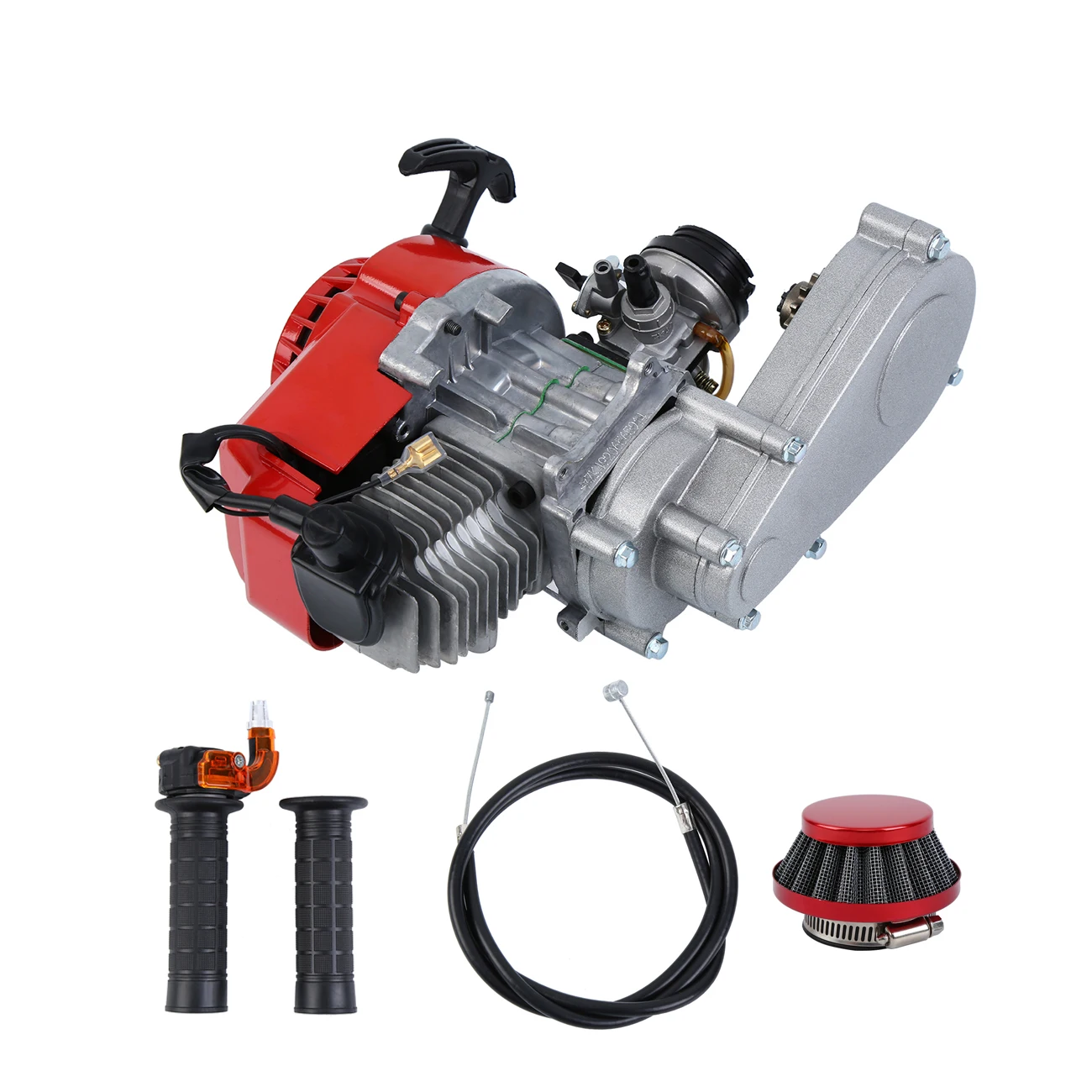 Motor de arranque por cuerda de 2 tiempos de 49CC, compatible con Mini moto de cross, Scooter, ATV, Buggy, 4 ruedas, Quad Pit Pocket Bike, bicicleta cruzada