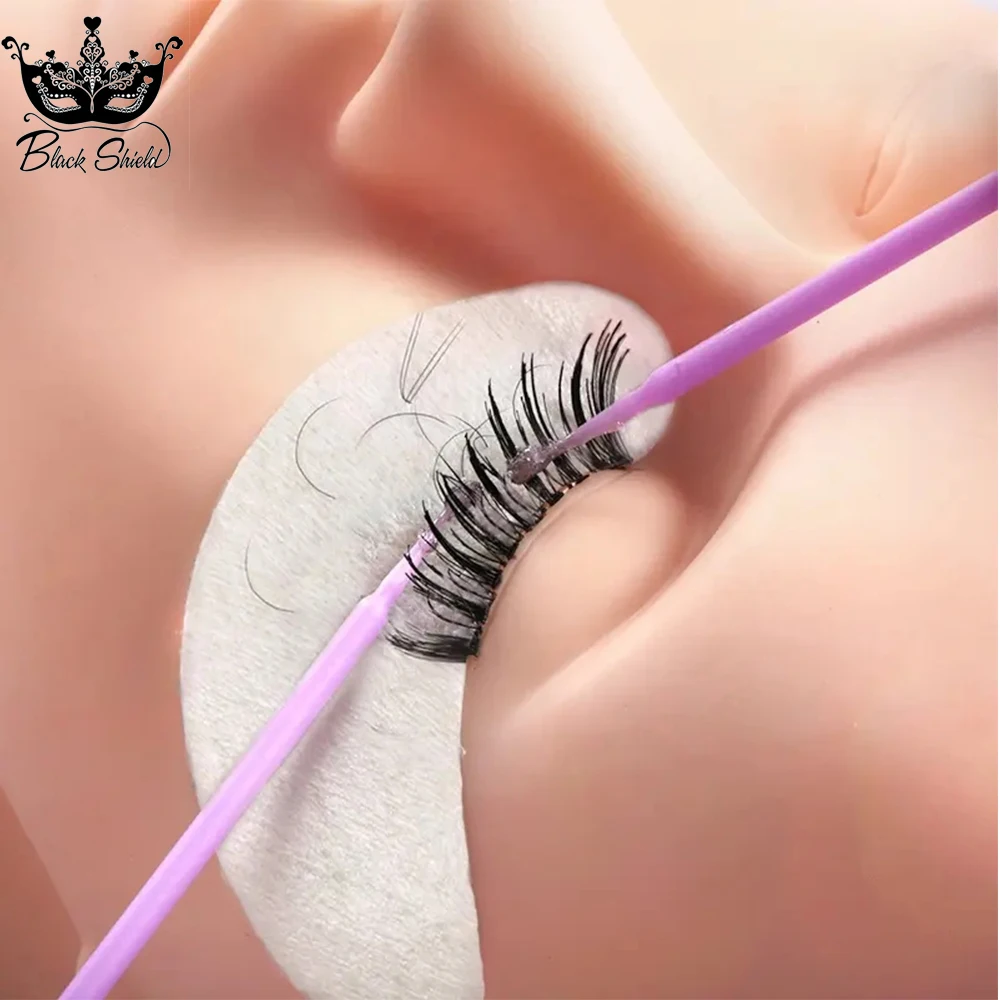 100Pcs Eyelashes Extension Makeup MicroBrush Individual Lash Removing Swab Cleaning Micro Brush For Eyelash Extension Tools