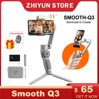 ZHIYUN SMOOTH Q3 Gimbal Smartphone 3-Axis Phone Gimbals Portable Stabilizer for iPhone 14 pro max 13 pro Samsung Xiaomi Huawei