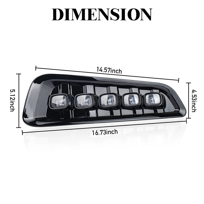 For Ford F150 Raptor 2016-2019 Fog Lights Lamps Assembly Daytime Running Lights Dynamic Turn Signal Lights