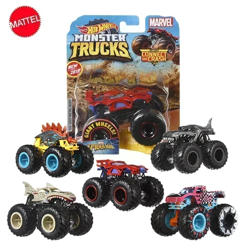 Original Hot Wheels Auto Monster Truck Käfer 1/64 Jeep Hummer Suv Wilden Große Füße Voiture Spielzeug für Jungen Sammlung Kinder geschenk