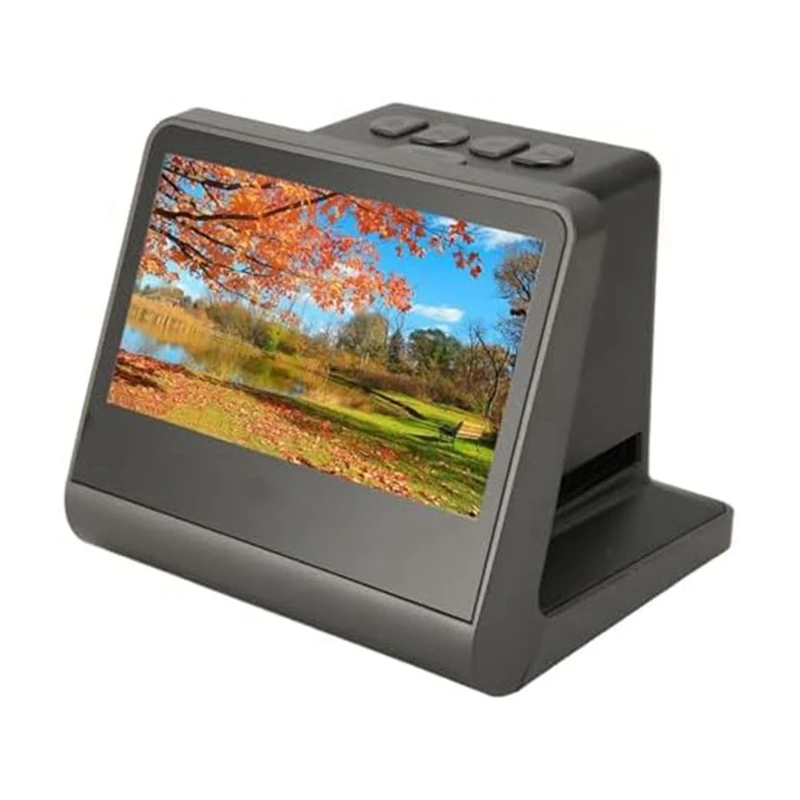 Digital Film Slide Scanner Black ABS Converts 135Mm 110 126 And Super 8 Films Slides Negatives To High Resolution 48MP Jpegs