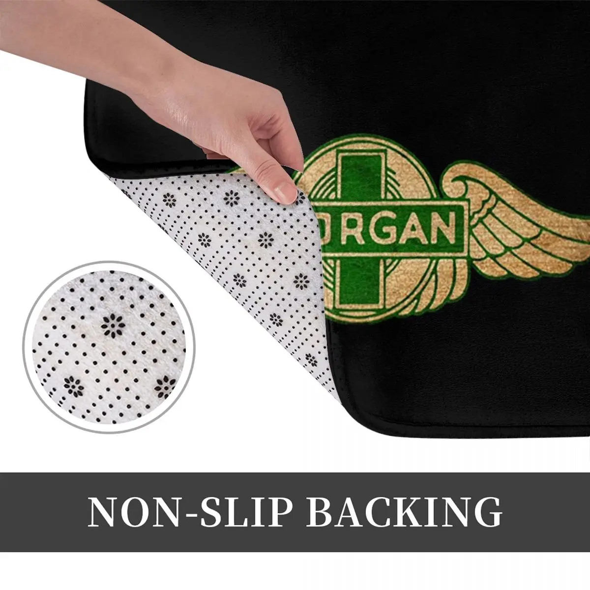 مورغان موتور كار كومباني عدم الانزلاق ممسحة الكلمة حصيرة دائم السجاد البساط لمدخل المطبخ المنزل شرفة مسند القدم الحصير #3