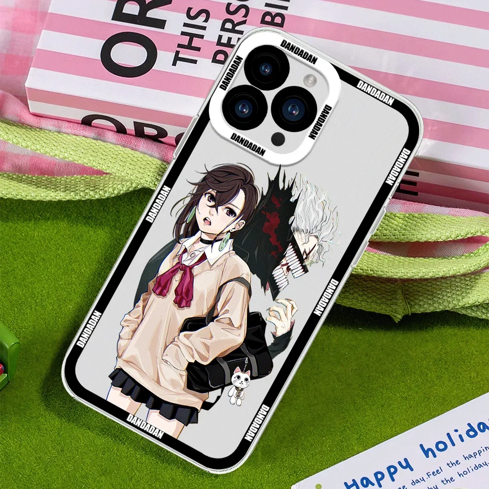 Anime D-Dandadan For iphone 16 15 14 13 12 11 Pro Max X XR XSMAX 8 7 Plus Transparent Covers Fundas