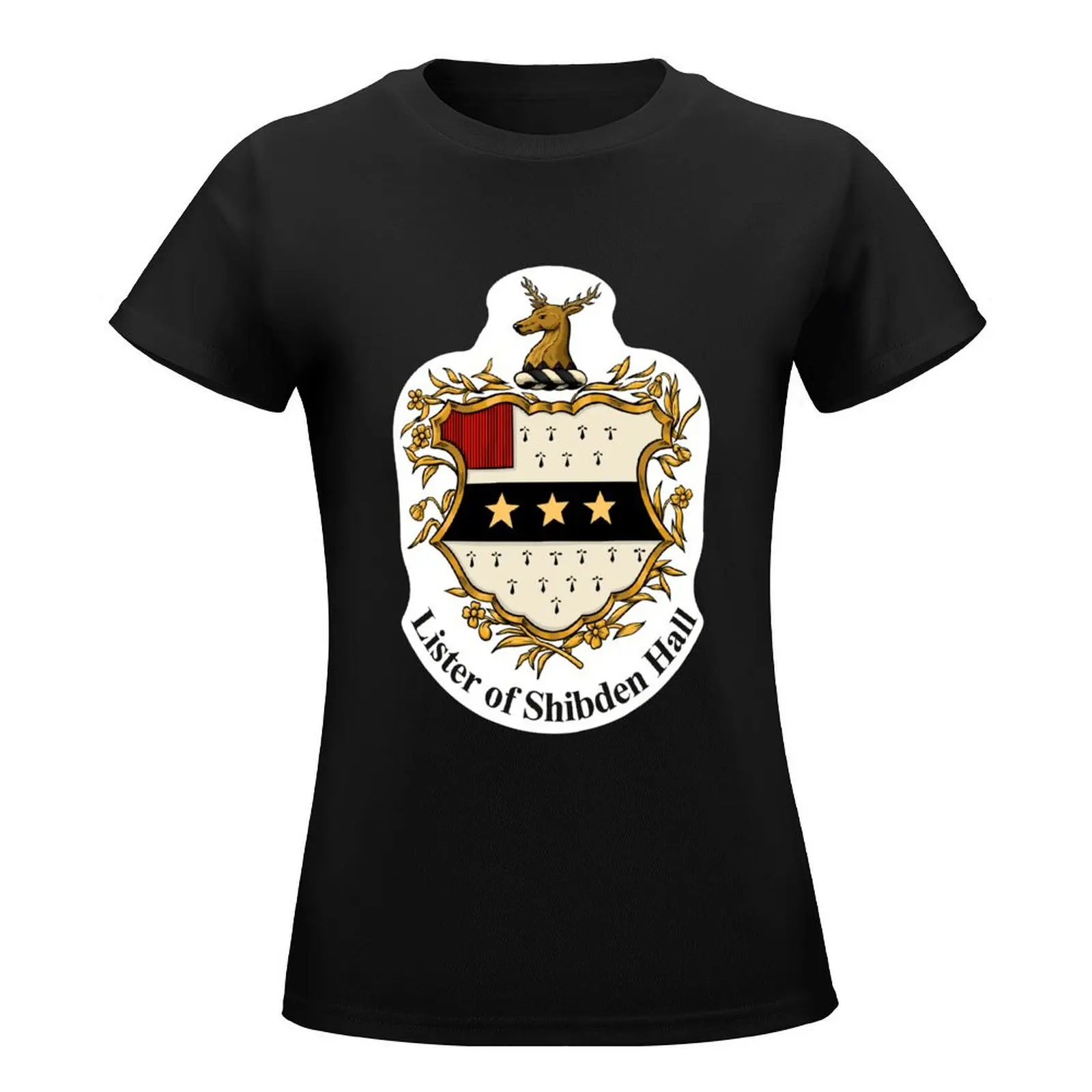 Lister of Shibden Hall - Crest & Arms T-Shirt animal print shirt for girls lady clothes t-shirt dress for Women graphic