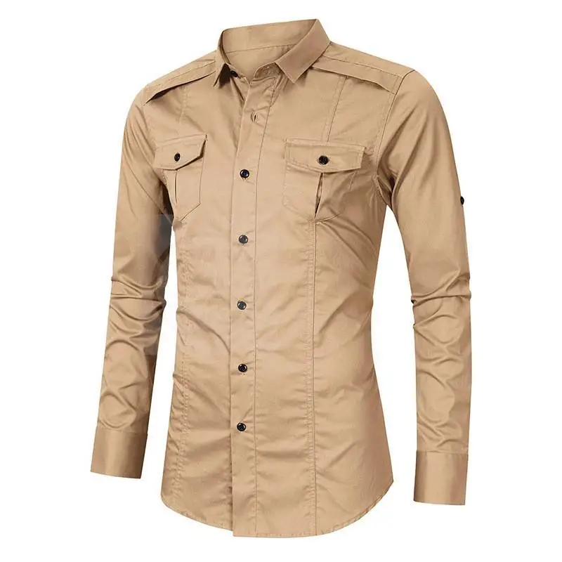 

Осенне-зимняя мужская верхняя одежда с воротником-стойкой Long Sve irt Wior, подходящая для весенней моды