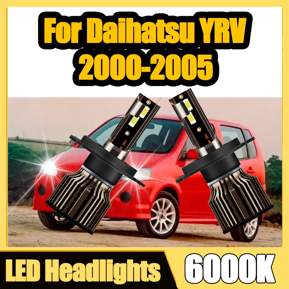 

H4 светодиодные фары 130 Вт CSP Chip Автомобильные фары 6000K Белый 30000LM Высокая мощность для Daihatsu YRV 2000 2001 2002 2003 2004 2005