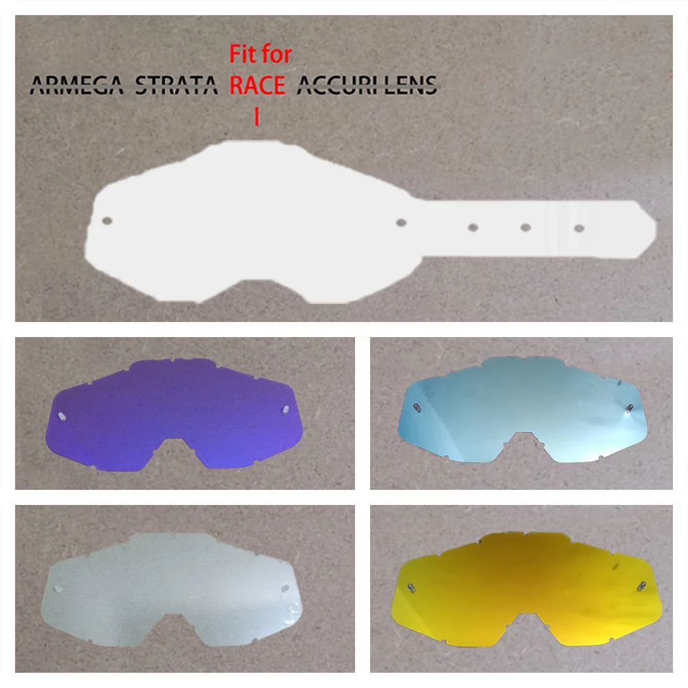 AliExpress Mtb ATV Accessories Fit For ARMEGASTRATA RACE ACCURI Replacement Lenses Standby Lenses 8 Color Free Collocation Goggles Lenses