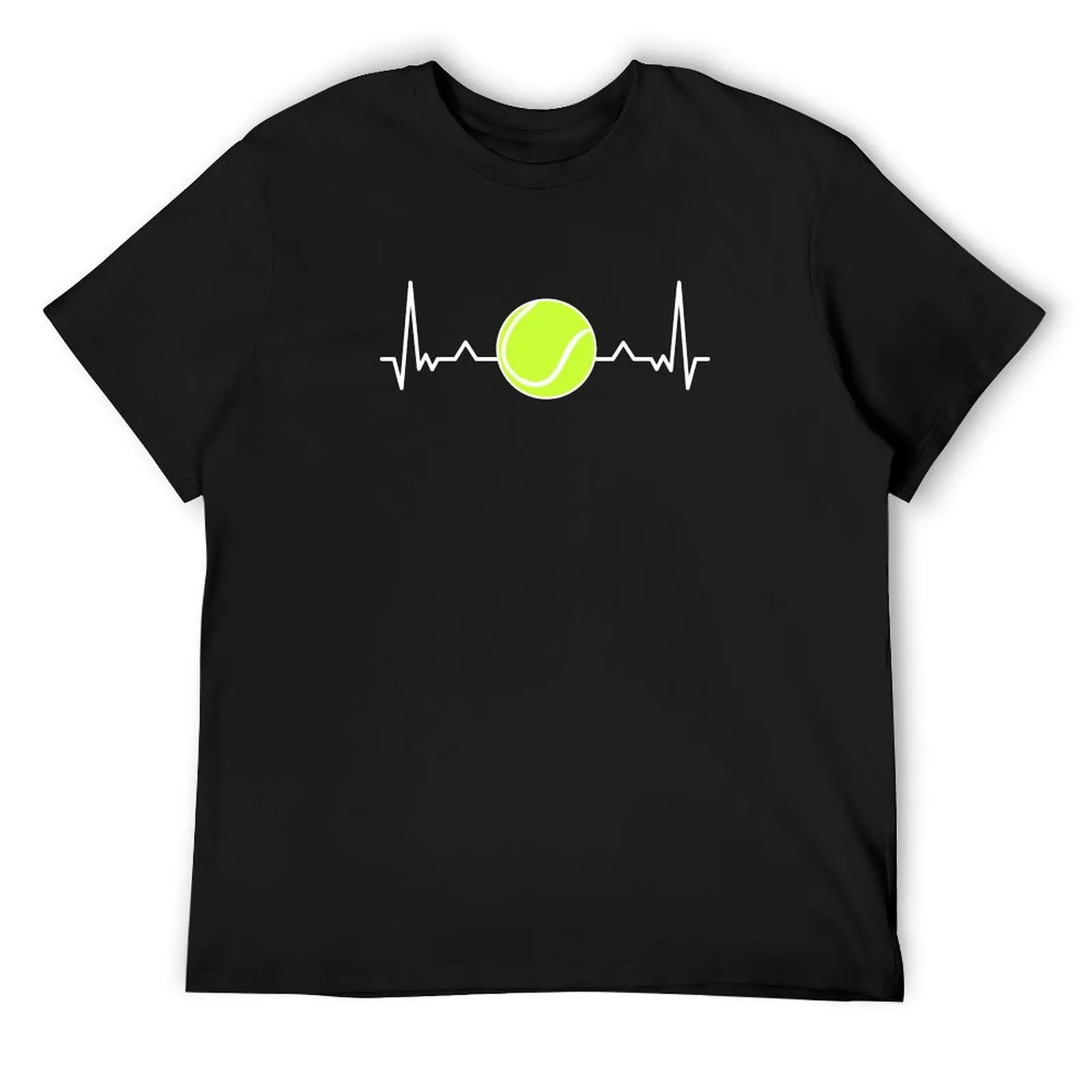 Tennis Heartbeat Pulse Minimalist Tennis Ball for Lover for Professional Athlete Players or Coaches T-Shirt