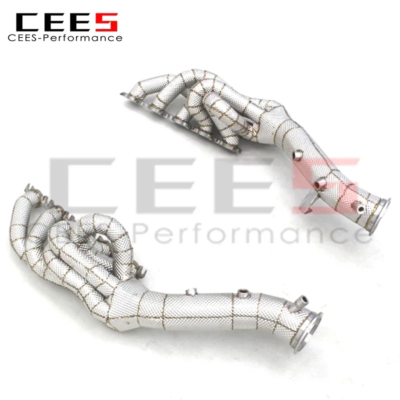 CEES Exhaust Manifold Assembly for Lamborghini Huracan STO/EVO Spyder 5.2 2019-2020 SS304 Exhaust System Made in China